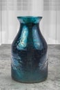 Metallic green decorative vase