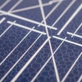 Metallic grid lines intersect the panel, aiding in conducting Royalty Free Stock Photo