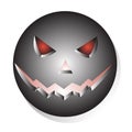 Metallic halloween face Royalty Free Stock Photo