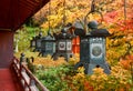 Metallic hanging lanterns