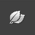 Metallic Icon - Basil leaf