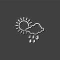 Metallic Icon - Weather overcast partly rain