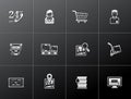 Metallic Icons - Logistic Royalty Free Stock Photo