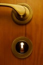 Metallic keyhole Royalty Free Stock Photo
