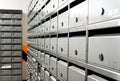 Metallic mailbox array tidy