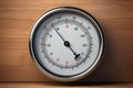 Metallic Manometer pressure gauge background. Generate Ai