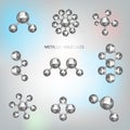 Metallic molecular objects