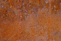 Metallic orange rust texture grunge abstract background Royalty Free Stock Photo