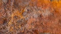 Metallic orange rust texture grunge abstract background Royalty Free Stock Photo