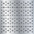 Metallic peg board perforated texture background material with round holes pattern board vector illustration. Royalty Free Stock Photo