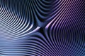 Metallic plate pattern, symmetrical and wavy abstract lines on textured Background. 3d Illustration Royalty Free Stock Photo