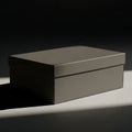 Metallic Rectangular Box on Dark Surface Royalty Free Stock Photo