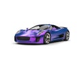 Metallic rich purple super sports car