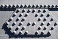 Metallic rivets on the iron background - industrial pattern - ironworks