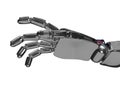 Metallic robot hand. 3d rendering Royalty Free Stock Photo