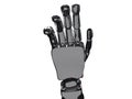 Metallic robot hand. 3d rendering Royalty Free Stock Photo