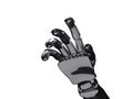 Metallic robot hand. 3d rendering Royalty Free Stock Photo