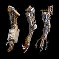 Metallic robot hand Royalty Free Stock Photo