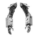 Metallic robot hand Royalty Free Stock Photo