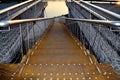 Metallic rusty stairway