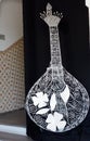 Metallic Sculpture Of Portuguese Guitar