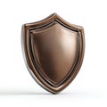 Metallic Shield Icon: Symbol of Security and Protection Royalty Free Stock Photo