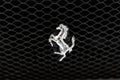 Metallic shiny silver Prancing Horse logo from Ferrari