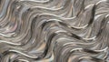 Metallic Silver Abstract Surface with Wavy Ripples and Iridescent Reflections Creating a Fluid Liquid Texture Royalty Free Stock Photo