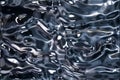 Metallic silver blue wavy background Royalty Free Stock Photo