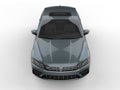 Metallic slate blue Volkswagen Passat 2018 - 2021 model - top down front view