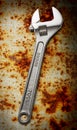 Metallic spanner Royalty Free Stock Photo