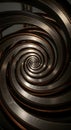 Metallic Spiral Abstract Royalty Free Stock Photo