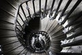 metallic spiral staircase Royalty Free Stock Photo