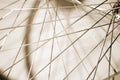 Metallic spokes Royalty Free Stock Photo