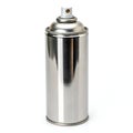 Metallic Spray Can isolated on white background Royalty Free Stock Photo