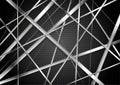 Metallic stripes on dark perforated abstract background
