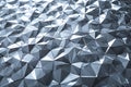 Dynamic abstract geometric metallic surface reflecting light with sharp edges and facets Royalty Free Stock Photo
