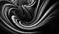 Metallic swirl pattern turning into futuristic vortex generated by AI