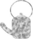 Metallic Teapot Illustration On White Background Royalty Free Stock Photo