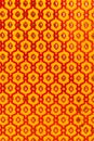 Metallic texture of red and yellow hexagons. Pattern. Retro look, old and shiny Royalty Free Stock Photo