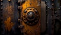 A metallic texture with rust and decay, creating an industrial and grungy feel.