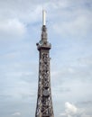 Metallic tower of FourviÃÂ¨re, Lyon city, France Royalty Free Stock Photo