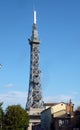 Metallic tower in Lyon, France