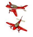 Metallic toy plane Royalty Free Stock Photo