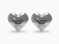 Metallic Valentine Heart 3D Illustration Mockup Scene