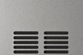 Metallic Ventilation Slits Royalty Free Stock Photo