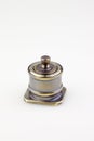 Metallic vintage inkwell