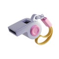 Metallic whistle for referee or trainer