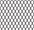 Metallic wired fence seamless pattern