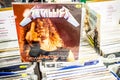 Metallica vinyl album on display for sale, Vinyl, LP, Album, Rock, American heavy metal band, collection of Vinyl background